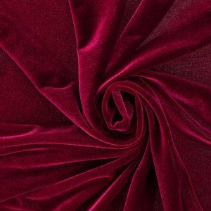 Burgundy Velvet Fabric Two Yard x 42" wide Sewing